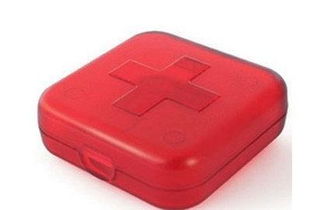 新版十字四格药盒 随身便携的环保健康助手